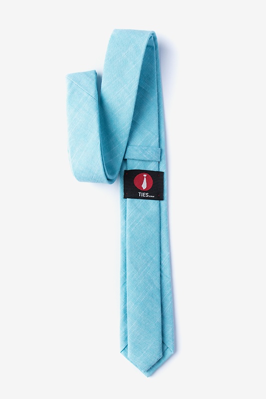 Norton Aqua Skinny Tie