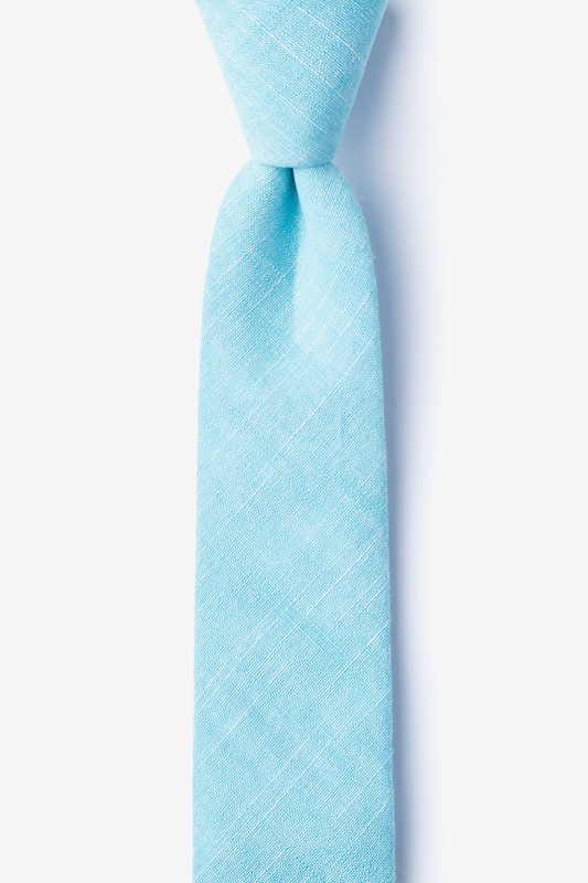 Norton Aqua Skinny Tie