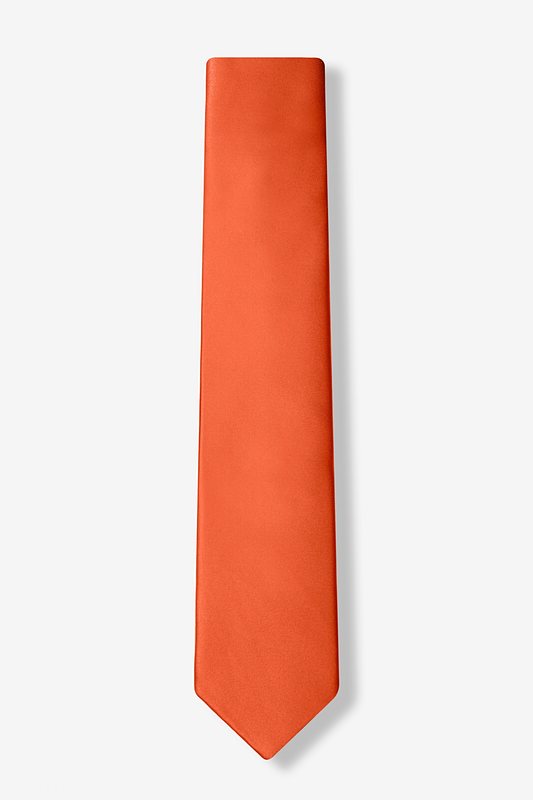 Autumn Rust Skinny Tie