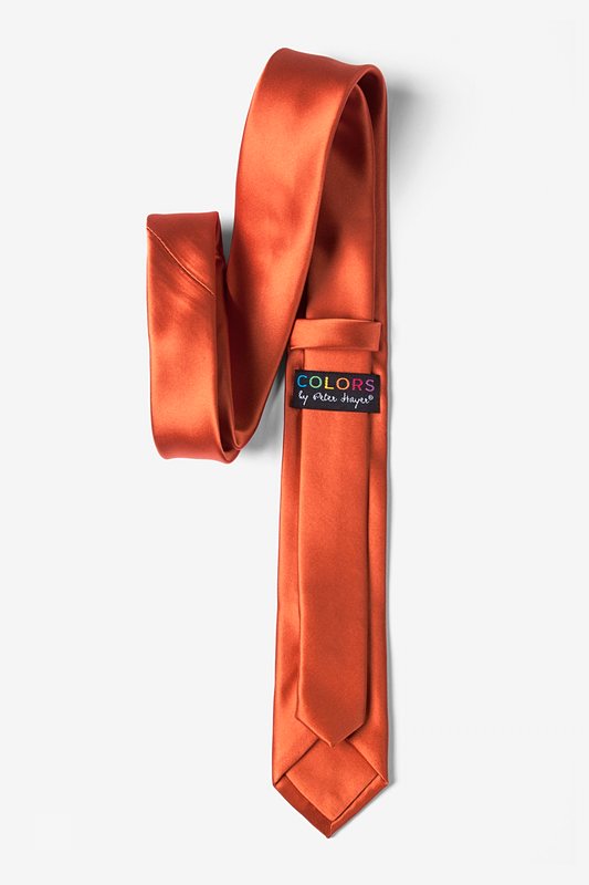 Autumn Rust Skinny Tie