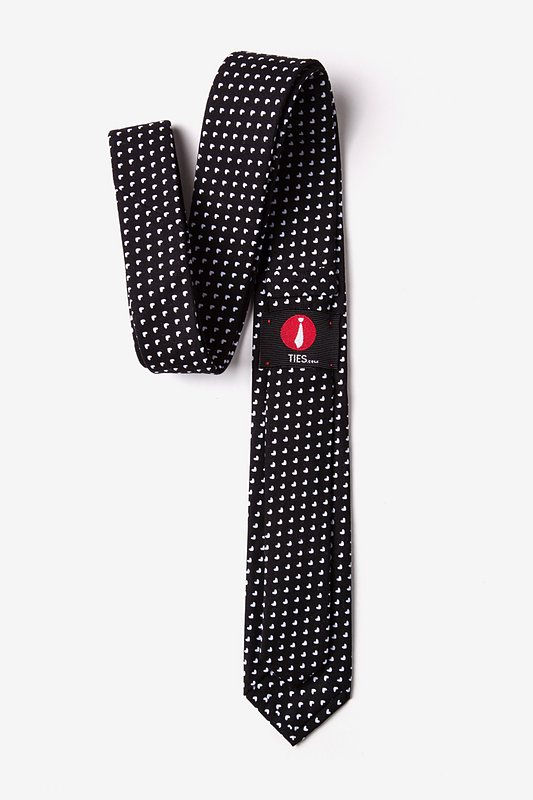 Bandon Black Skinny Tie