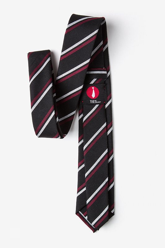 Beasley Black Skinny Tie