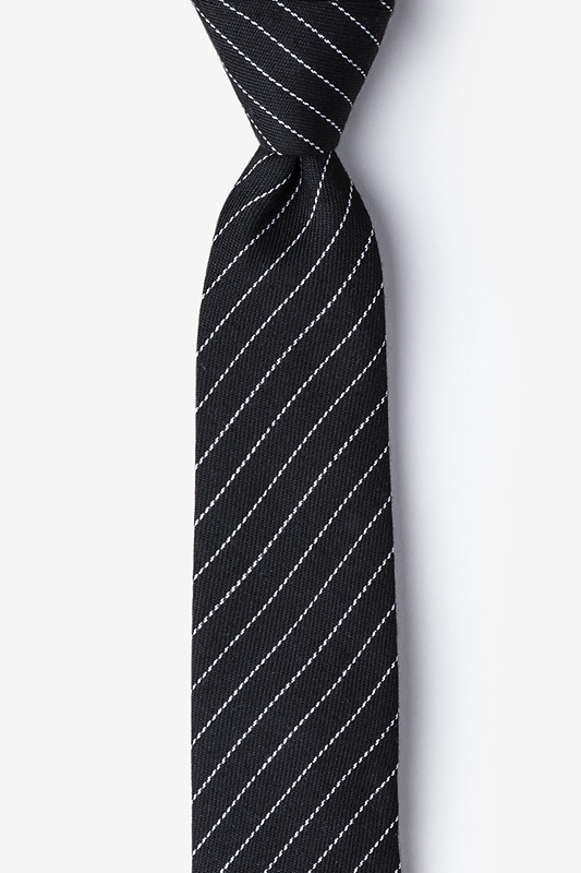 Lewisville Black Skinny Tie