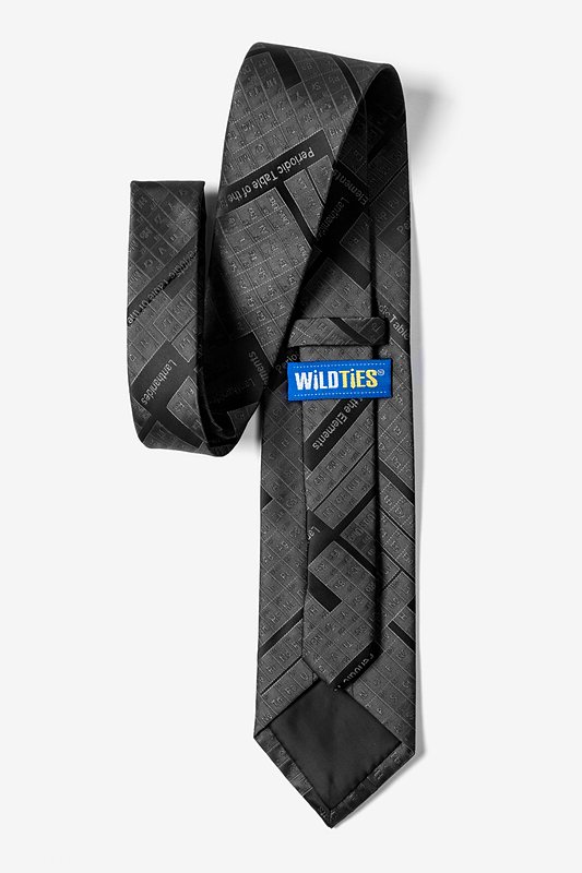 Periodic Table Black Extra Long Tie