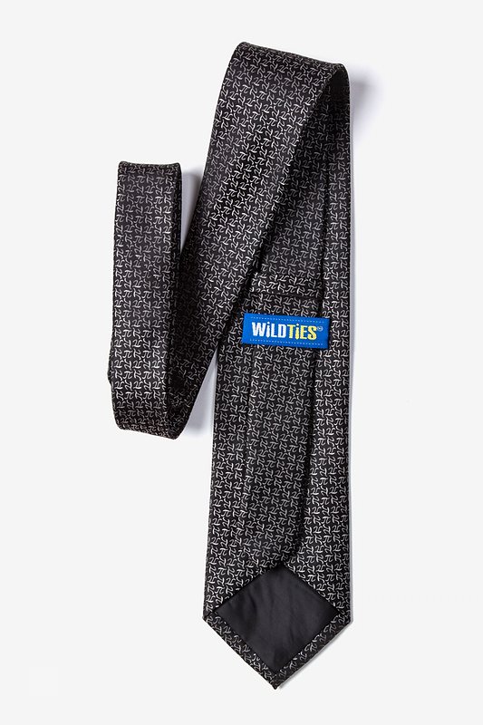 Pi 2 Black Extra Long Tie