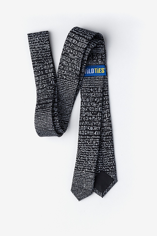 Rosetta Stone Black Skinny Tie