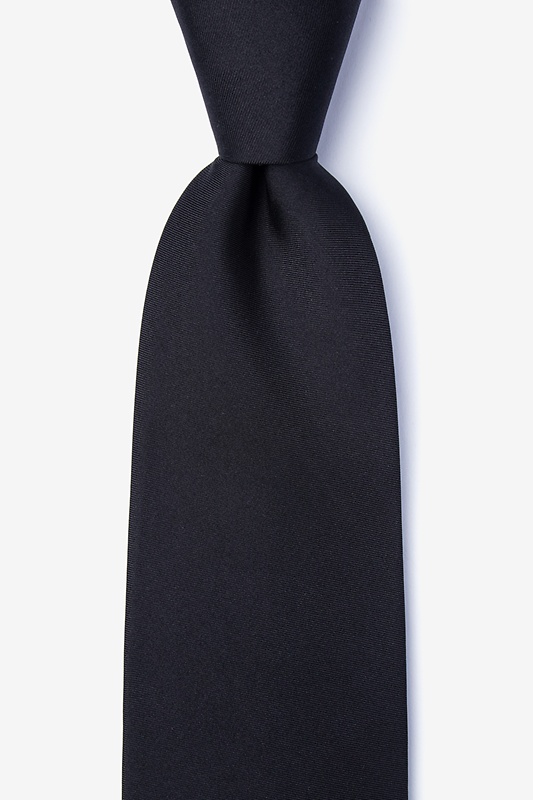 Black Extra Long Tie