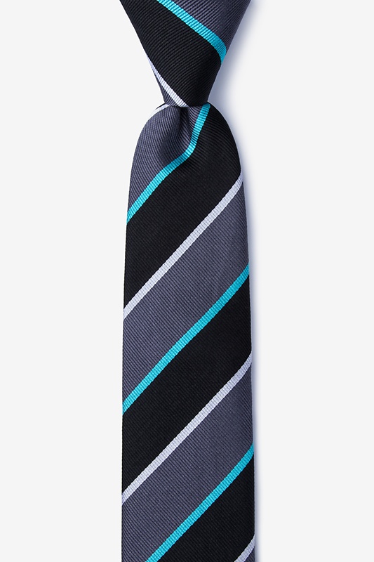 Bride Black Skinny Tie