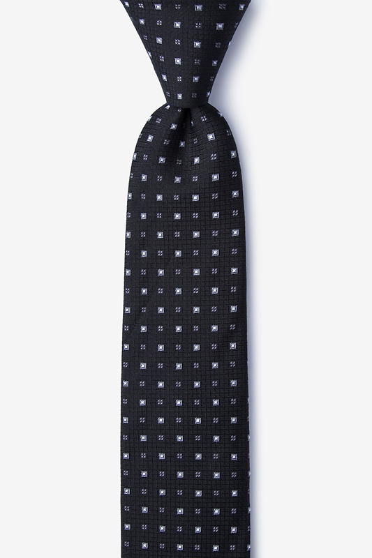 Eagle Black Skinny Tie