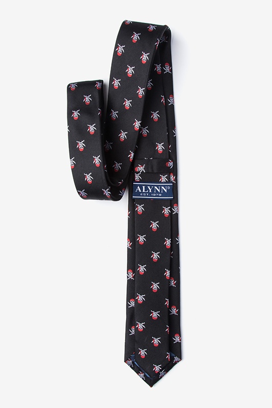 Walk the Plank Black Skinny Tie