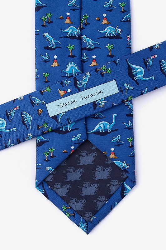 Blue Classic Jurassic Extra Long Tie