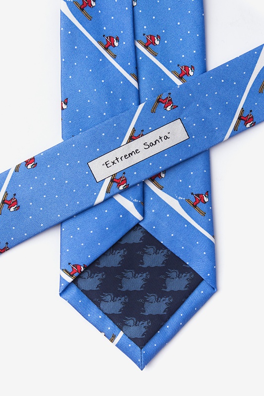 Extreme Santa Blue Tie