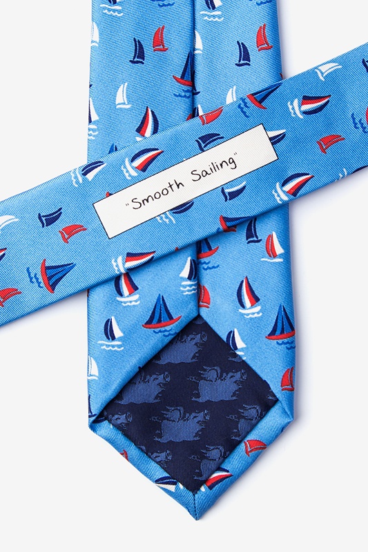 Smooth Sailing Blue Skinny Tie