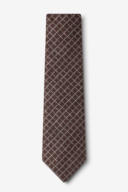 Glendale Brown Extra Long Tie