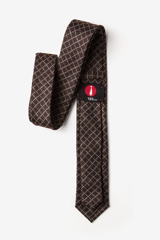 Glendale Brown Skinny Tie