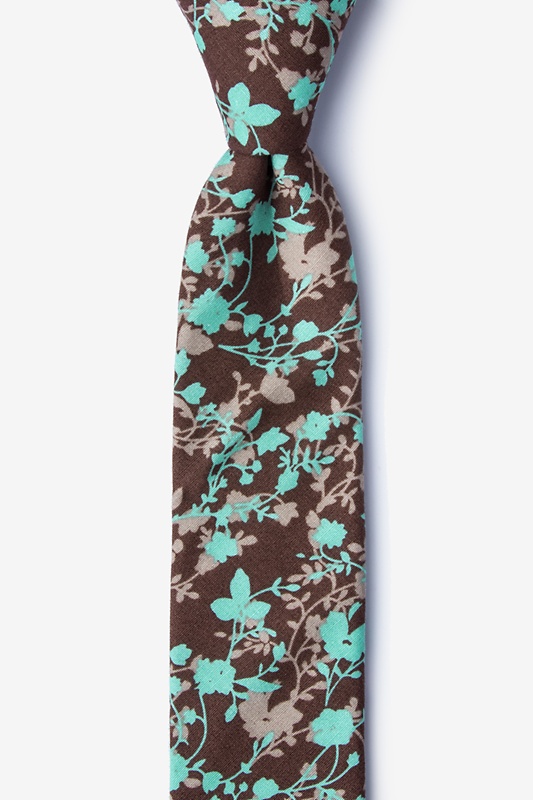 Kilmun Brown Skinny Tie