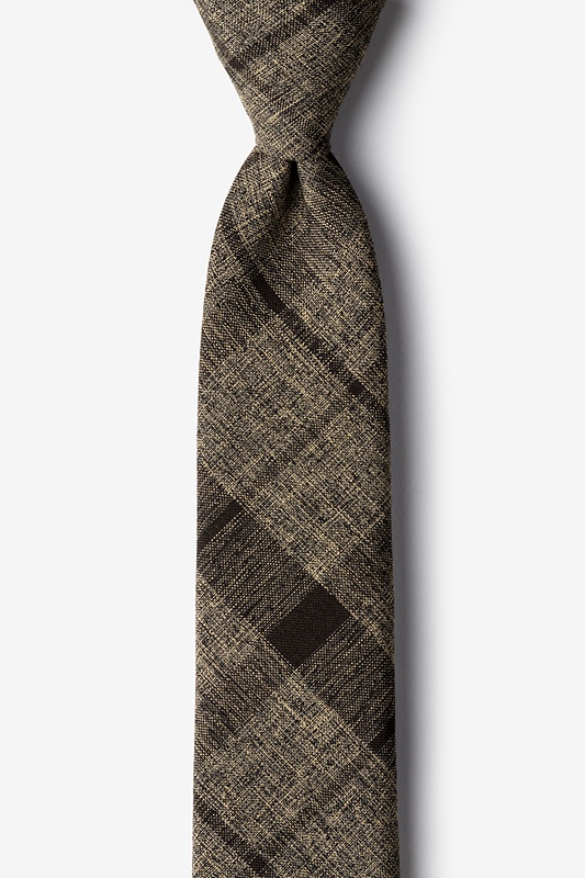 Kirkland Brown Skinny Tie