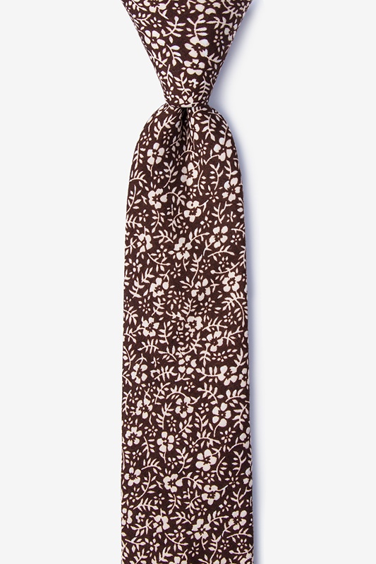 Tohono Brown Skinny Tie