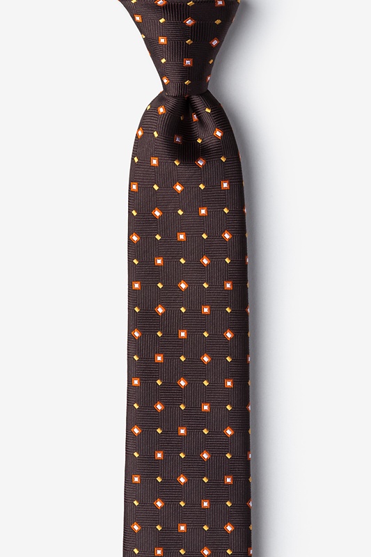 Hoste Brown Skinny Tie