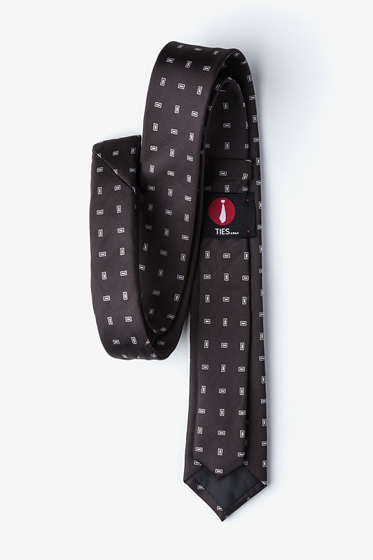 Nelson Brown Skinny Tie