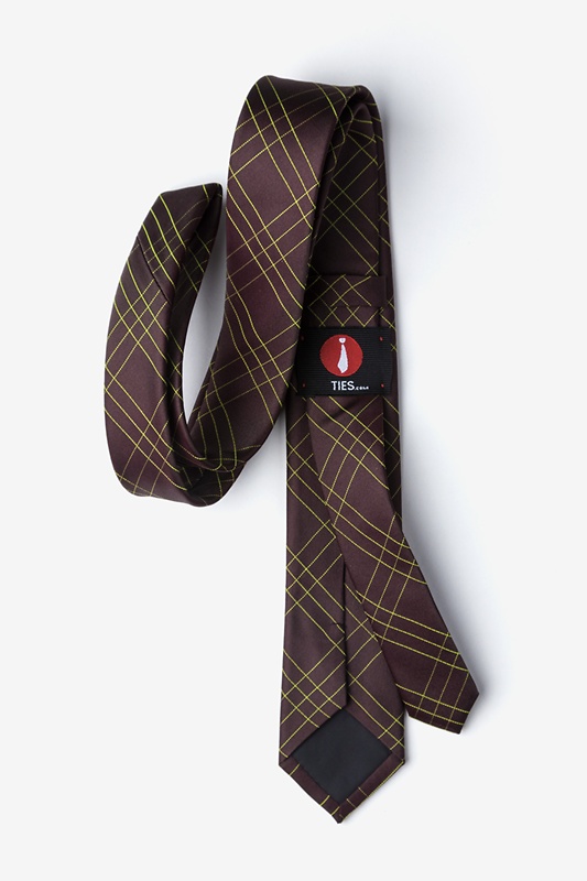 Unimak Brown Skinny Tie