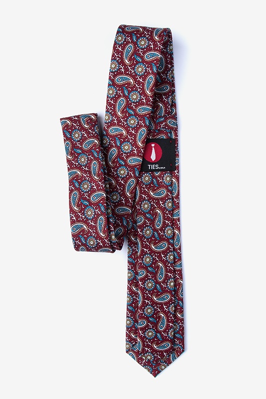 Benz Burgundy Skinny Tie