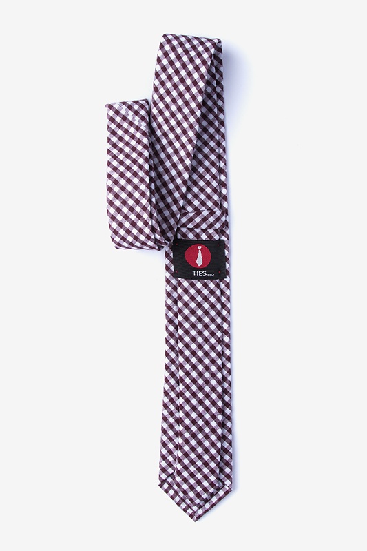 Clayton Burgundy Skinny Tie