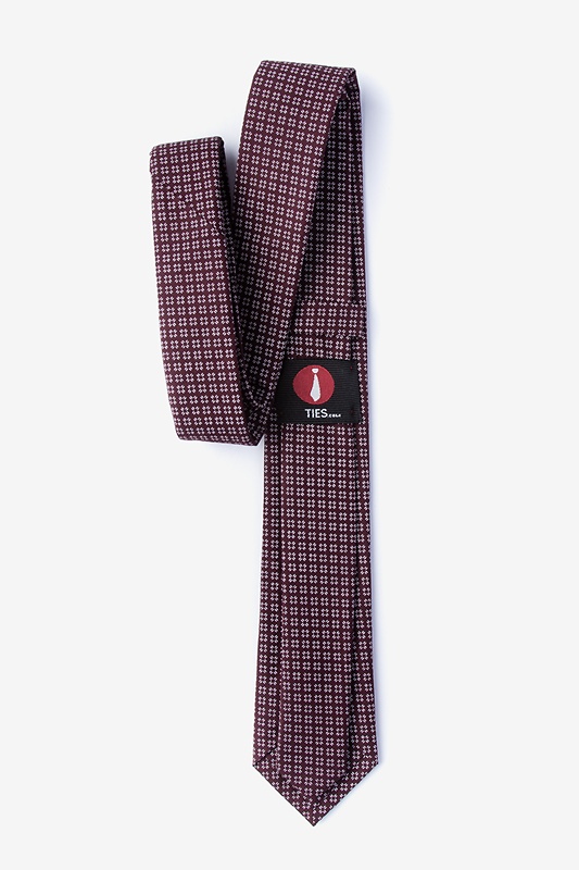 Fayette Burgundy Skinny Tie