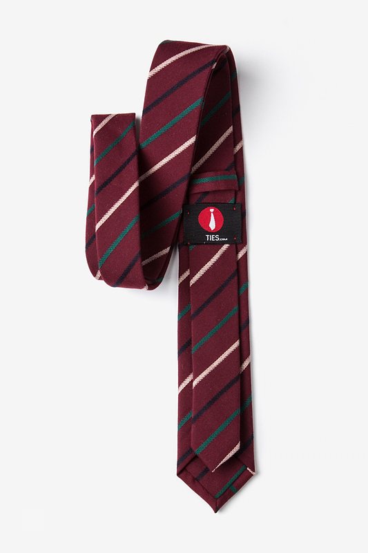 Houston Burgundy Skinny Tie