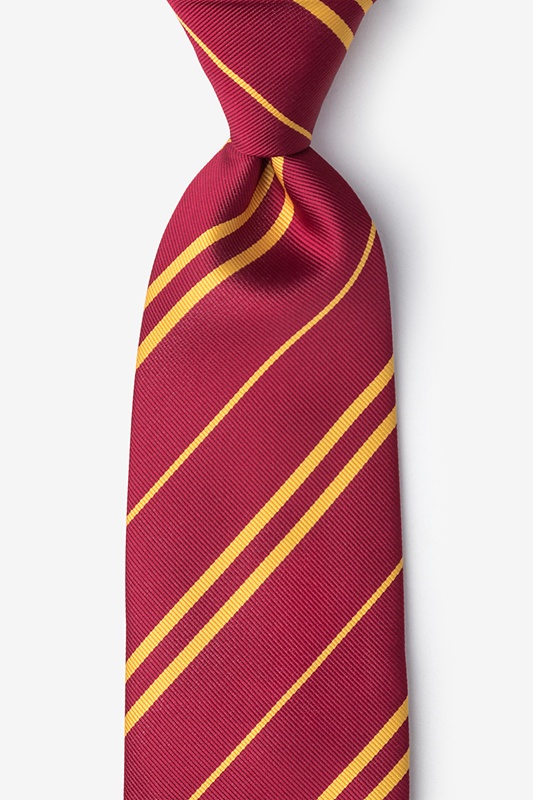 Boarding School Burgundy Tie