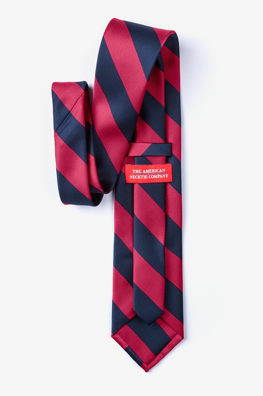 Burgundy & Navy Stripe Tie