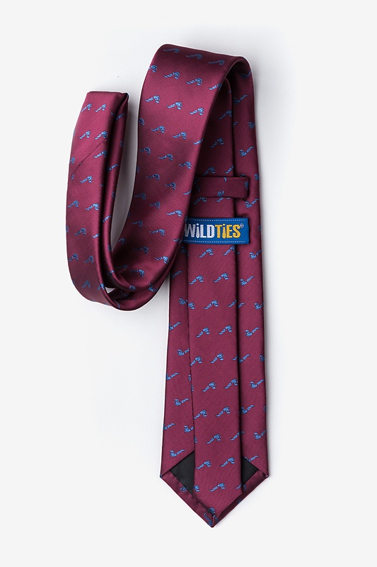 Tobacco Pipes Burgundy Tie