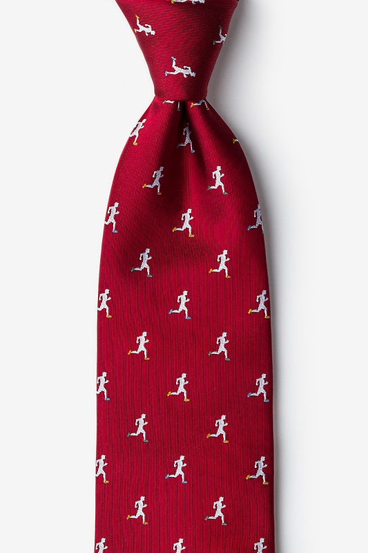 Runner’s High Burgundy Tie