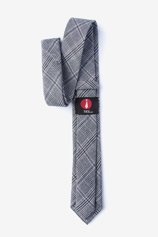 Lima Charcoal Skinny Tie