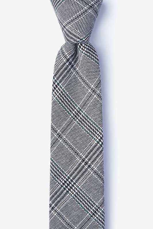 Lima Charcoal Skinny Tie