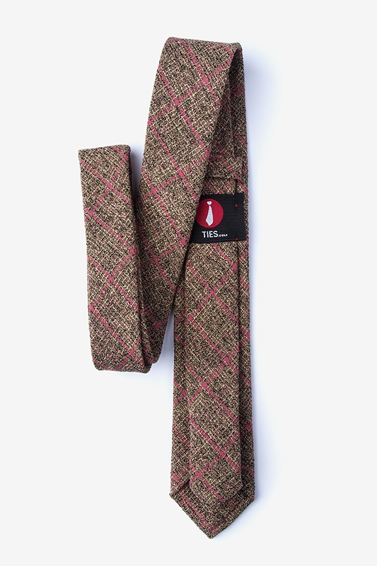 Fletcher Coral Skinny Tie