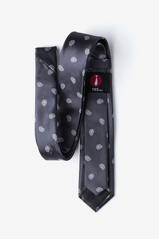 Margarita Dark Gray Skinny Tie