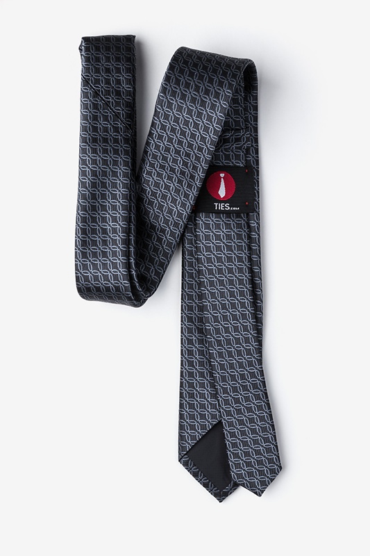 Rhodes Dark Gray Skinny Tie