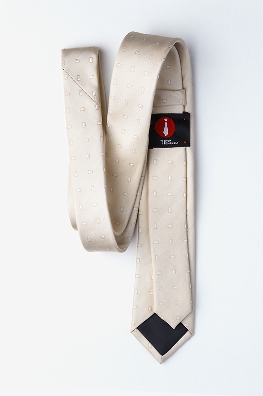 Nelson Ecru Skinny Tie