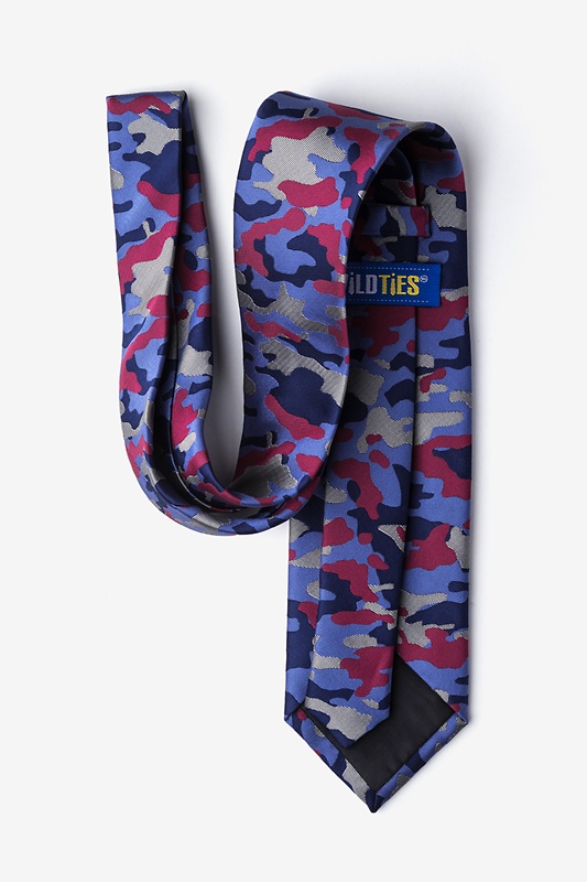 Camouflage Woodland Fuchsia Extra Long Tie