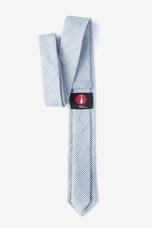 Cheviot Gray Skinny Tie