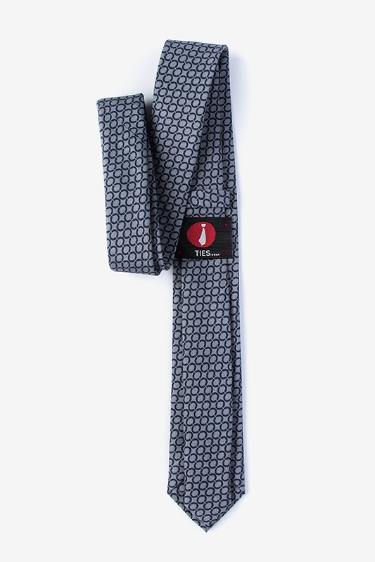 Circleville Gray Skinny Tie