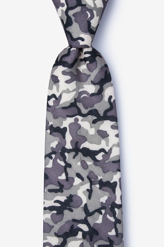 Combat Gray Extra Long Tie