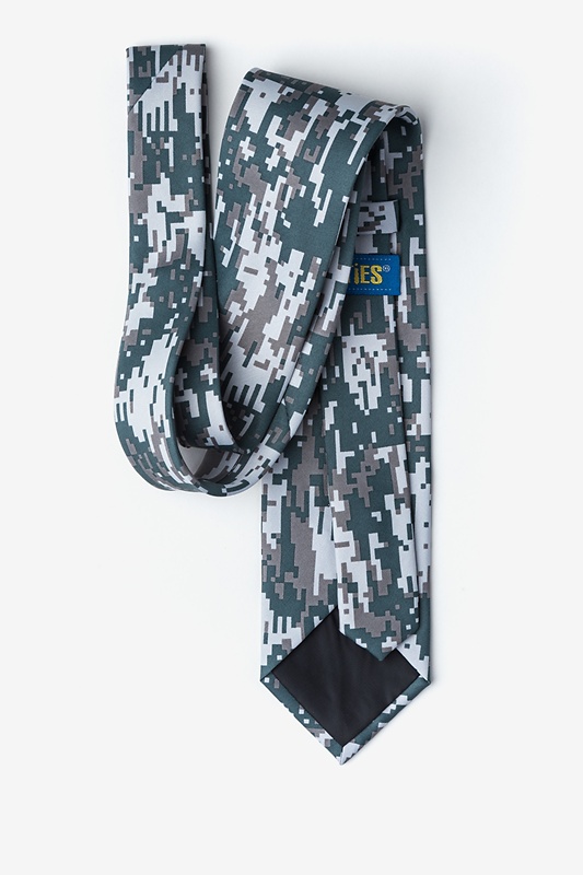 Digital Camo Gray Extra Long Tie