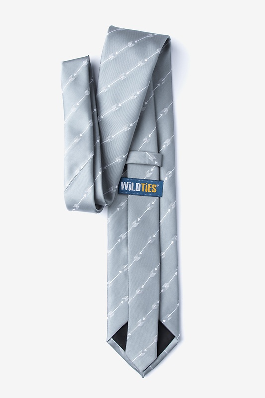 Flying Arrows Gray Extra Long Tie