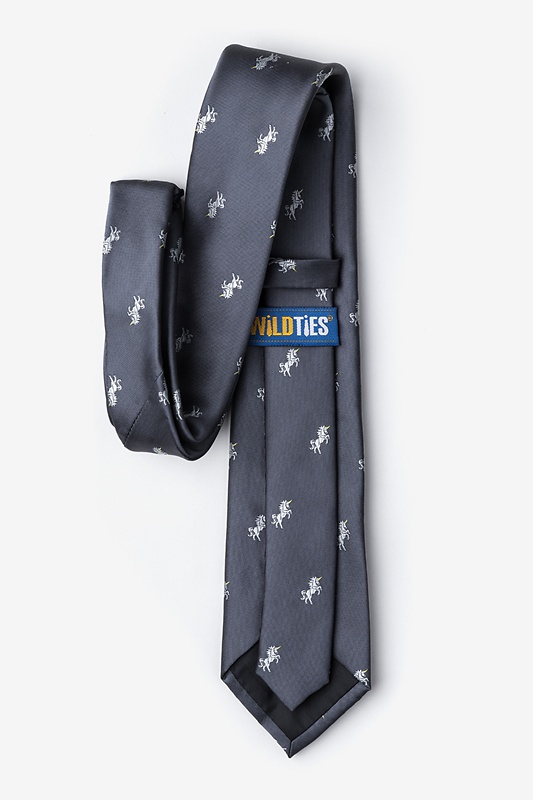 Unicorns Gray Extra Long Tie