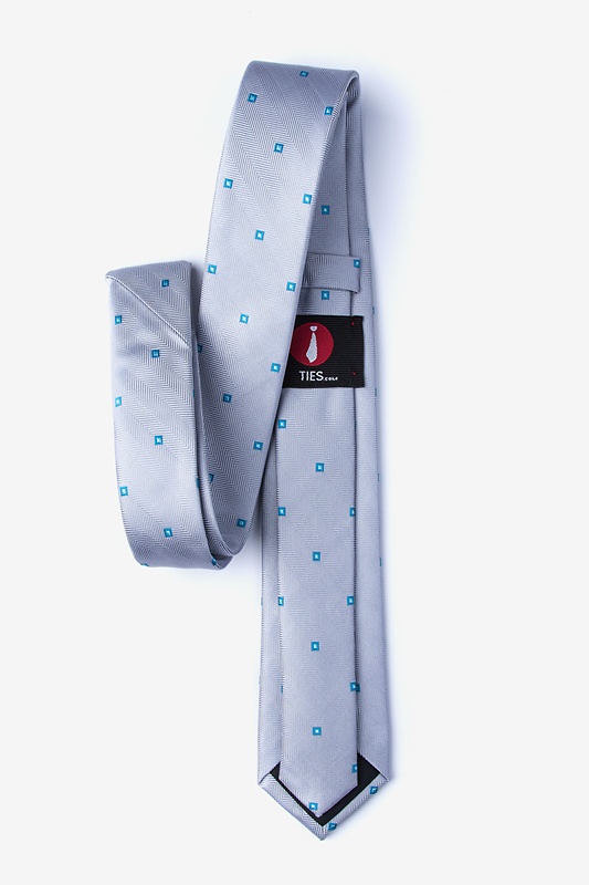 Wooley Gray Skinny Tie