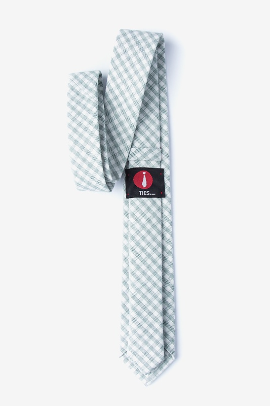 Huron Green Skinny Tie