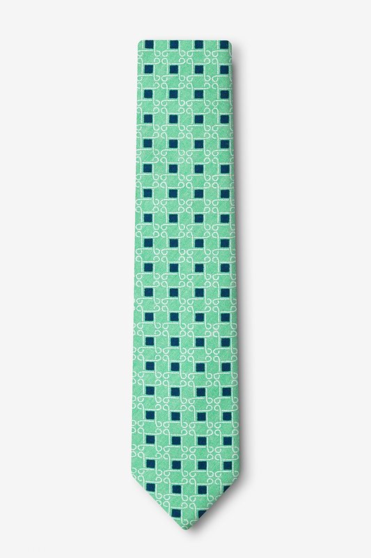 Jamaica Green Skinny Tie