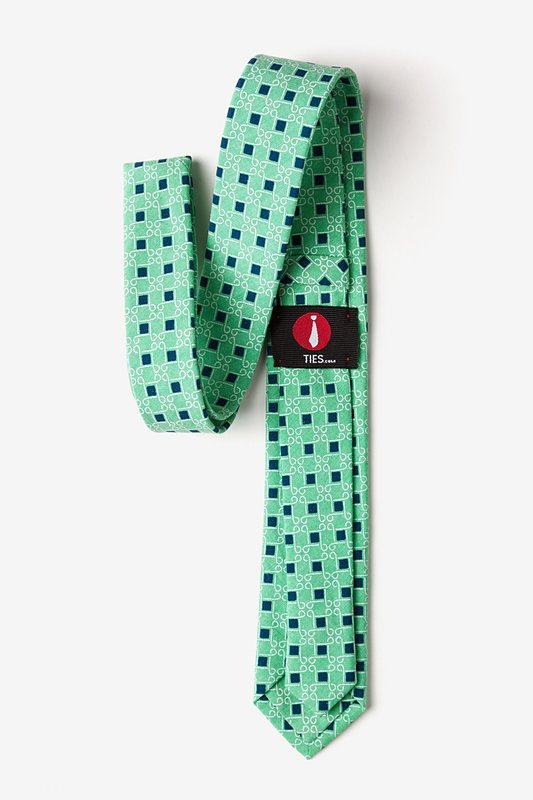 Jamaica Green Skinny Tie